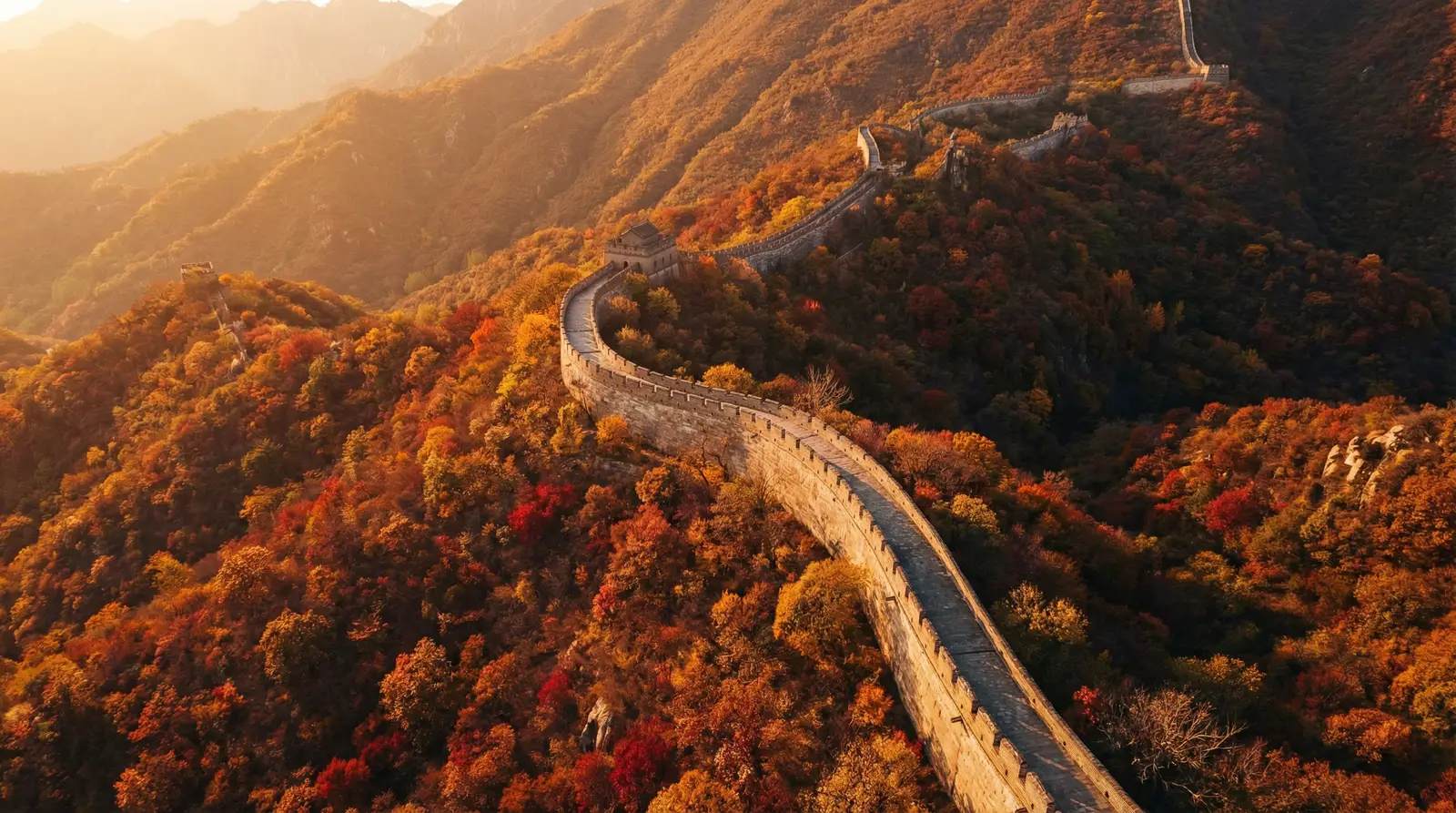 痞幼吹笛是什么梗 秋日长城航拍全景